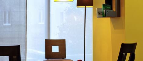 Sitteområde i lobbyen