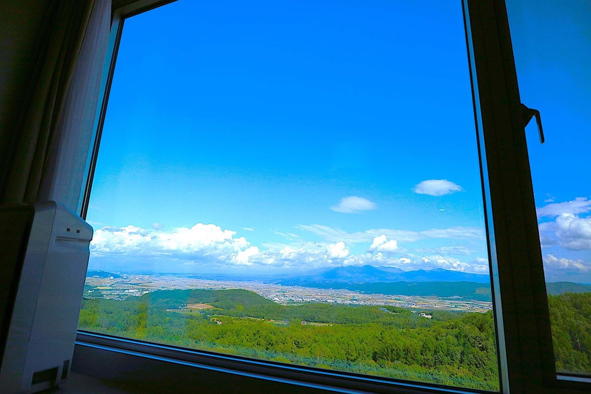 Chambre Deluxe avec lits jumeaux, non-fumeurs (with Tokachi Mountain View) | Literie de qualité supérieure, couette en duvet d'oie