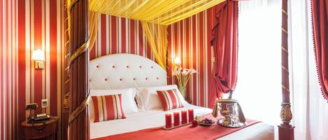 Family Quadruple Room | Frette Italian sheets, premium bedding, down comforters