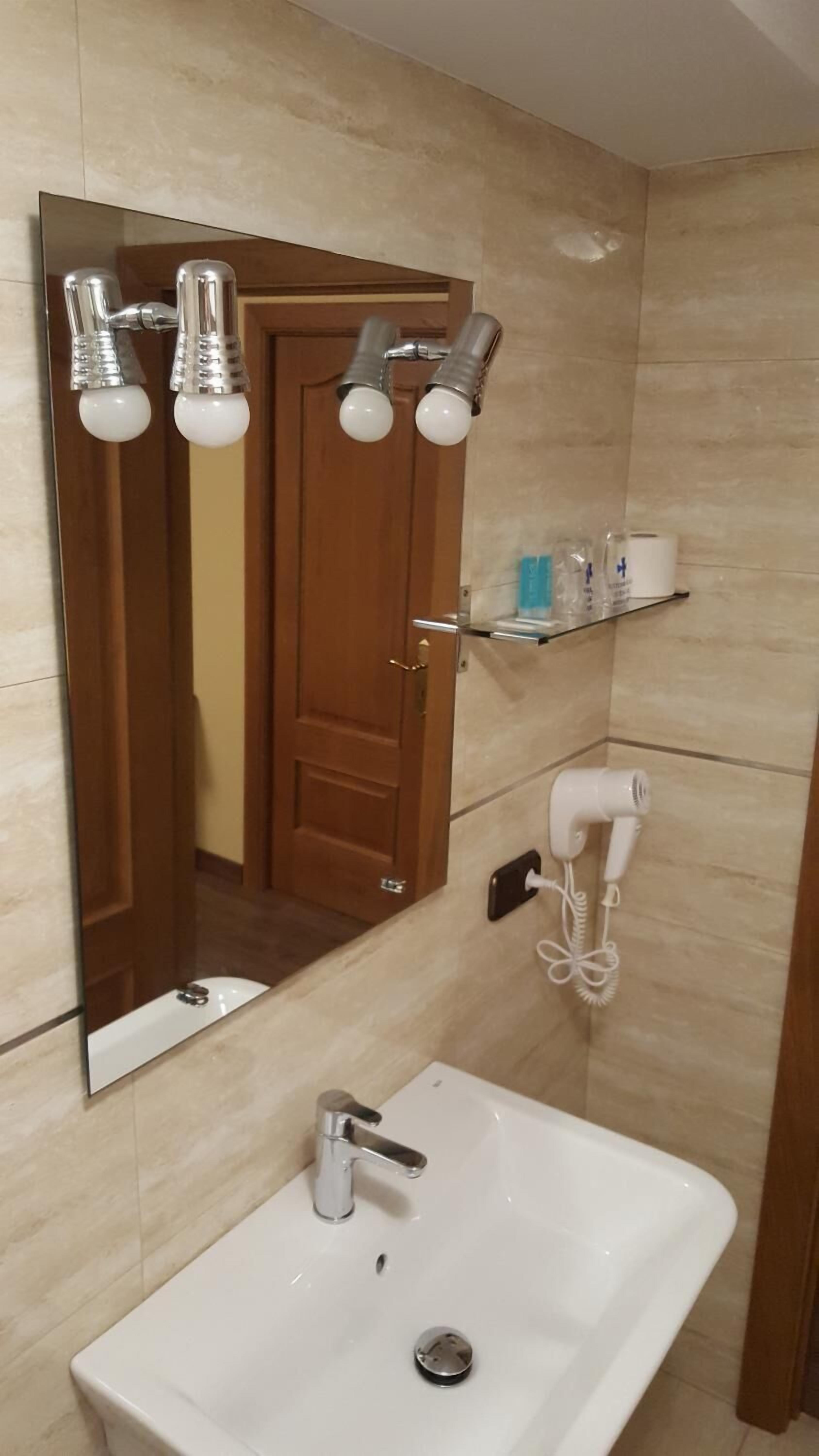 free toiletries, hair dryer, towels, soap