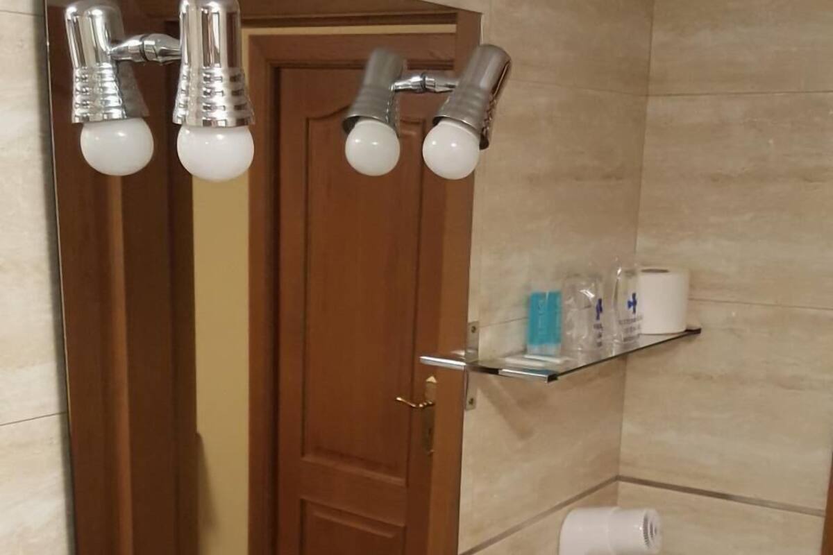 free toiletries, hair dryer, towels, soap