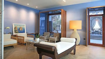 Sitteområde i lobbyen