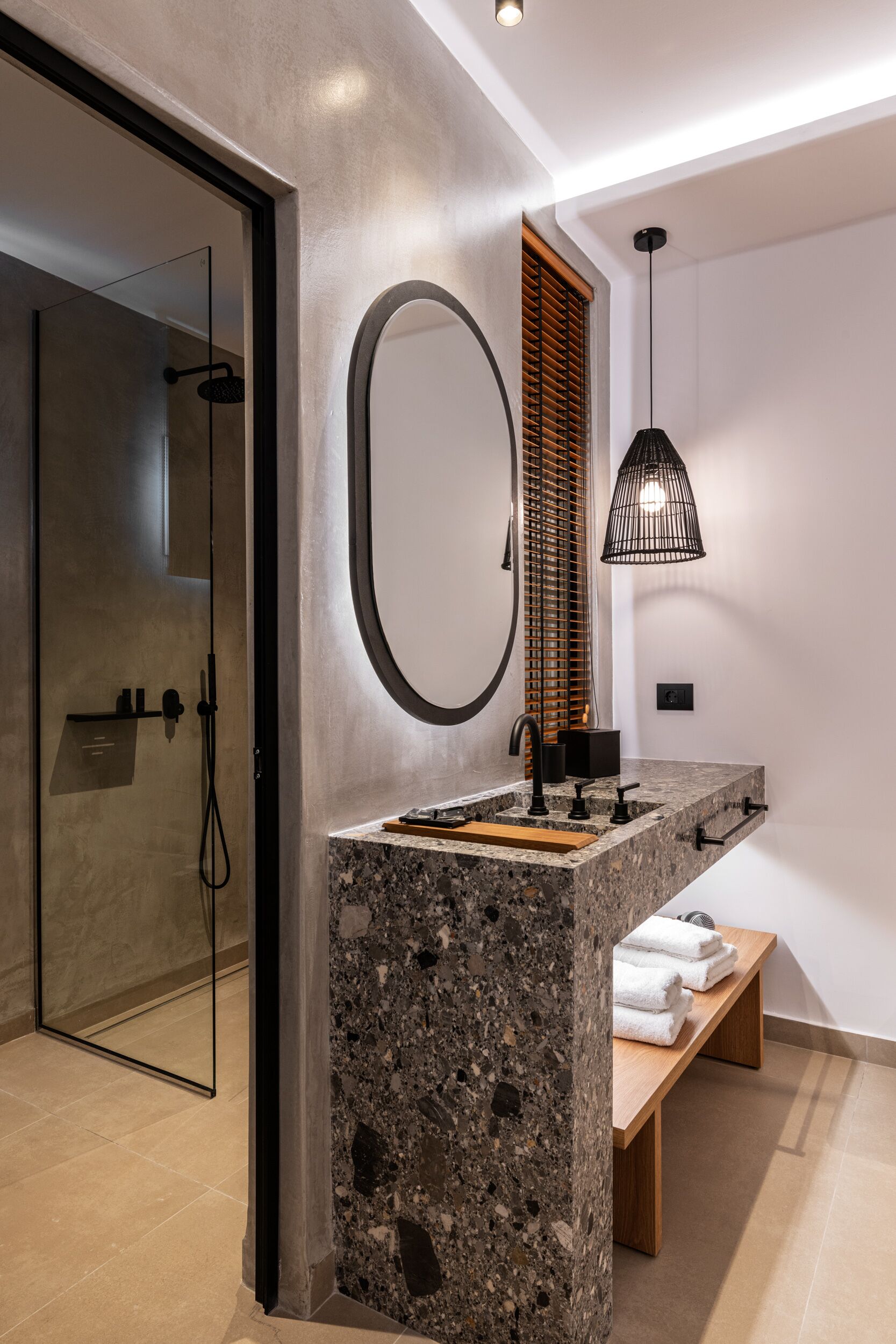 double room, courtyard view | bathroom | shower, rainfall showerhead, free toiletries, hair dryer