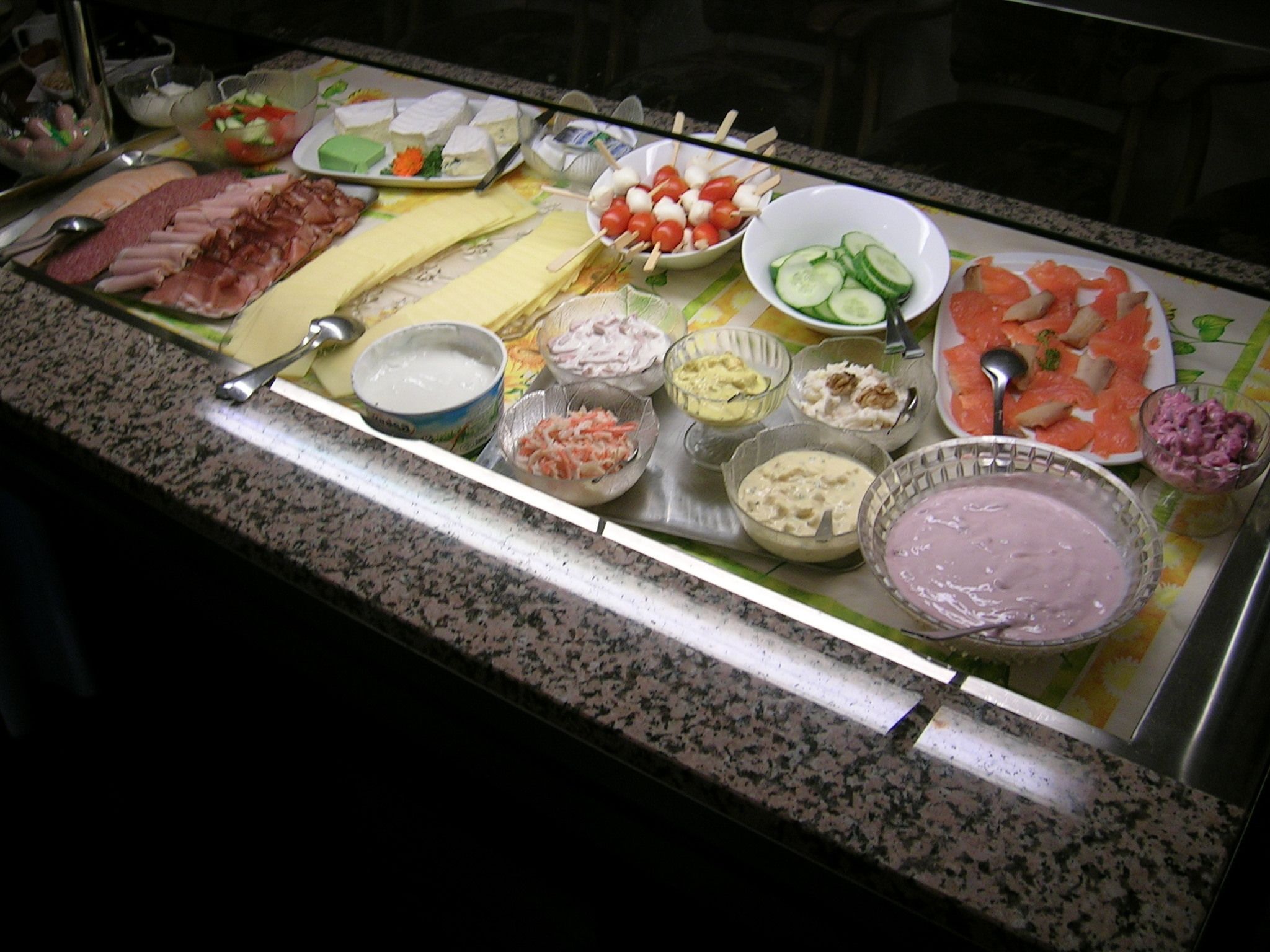 daily buffet breakfast (eur 14.5 per person)