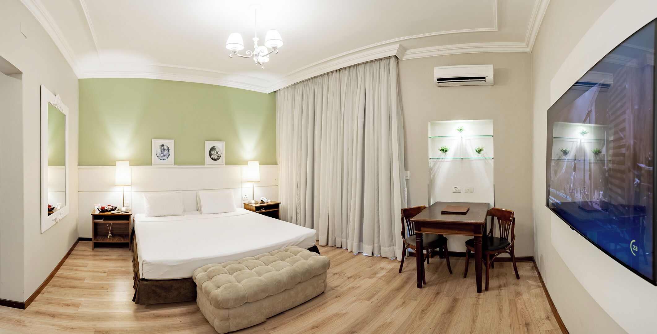 Quarto casal exclusivo, 1 cama King com banheira | Vue de la chambre