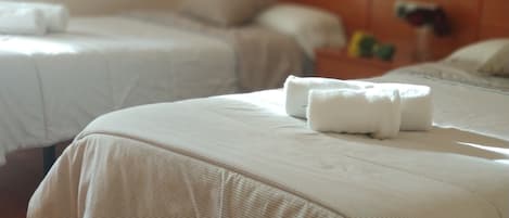 Twin kamer | Een bureau, gratis wifi