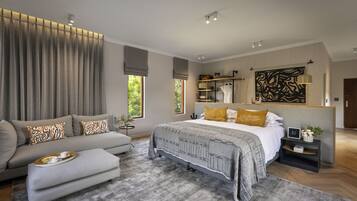 Sábanas de algodón egipcio, ropa de cama de alta calidad y minibar