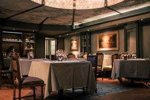 Dinner served, international cuisine