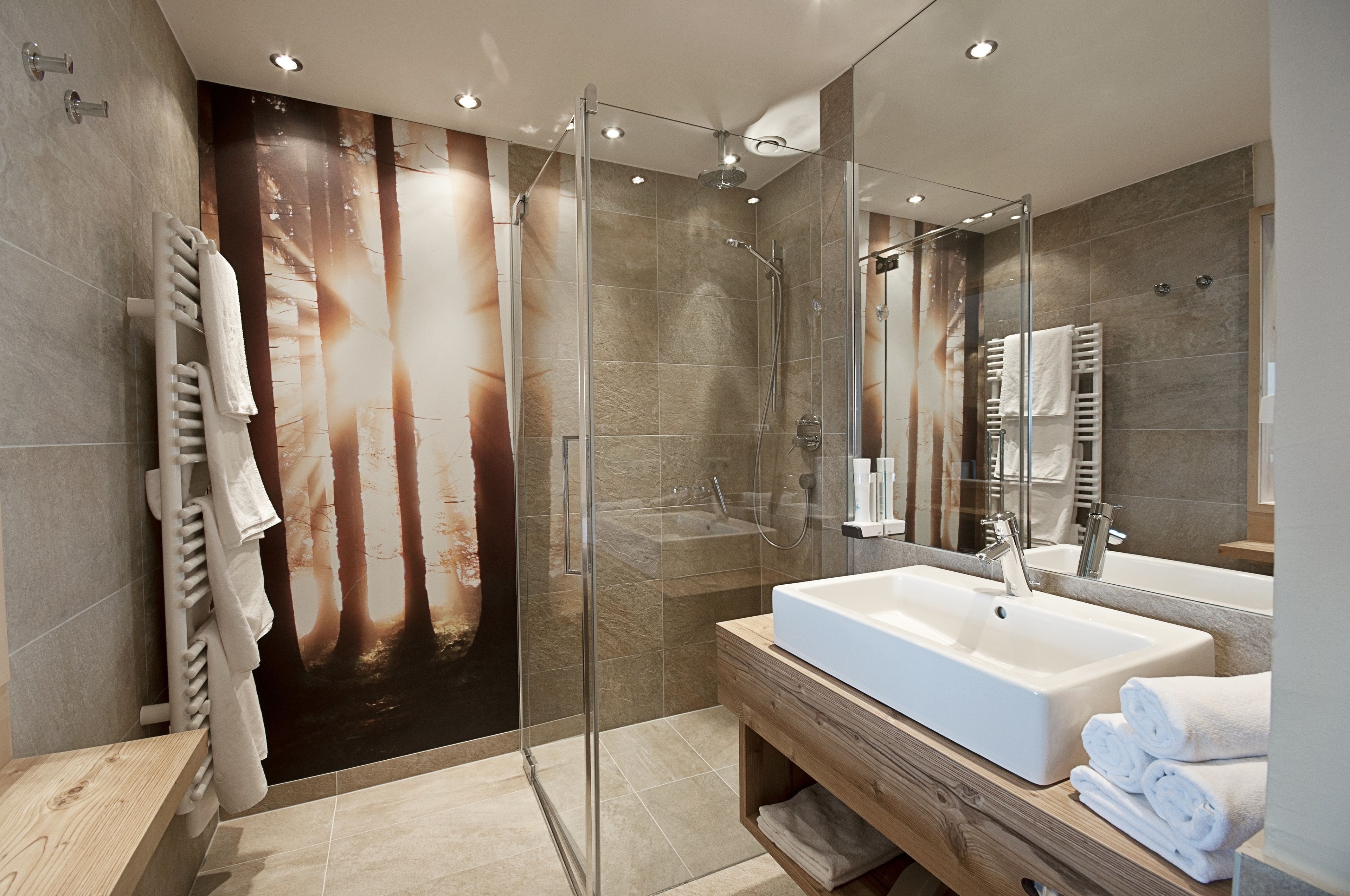 Superior suite (Hundstein) | Badkamer | Een haardroger, handdoeken, zeep, shampoo