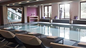 Indoor pool, outdoor pool