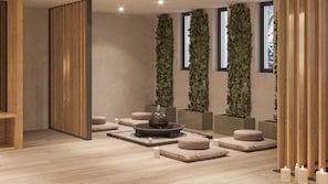 Sauna, boblebad, kropsbehandlinger, ansigtsbehandlinger
