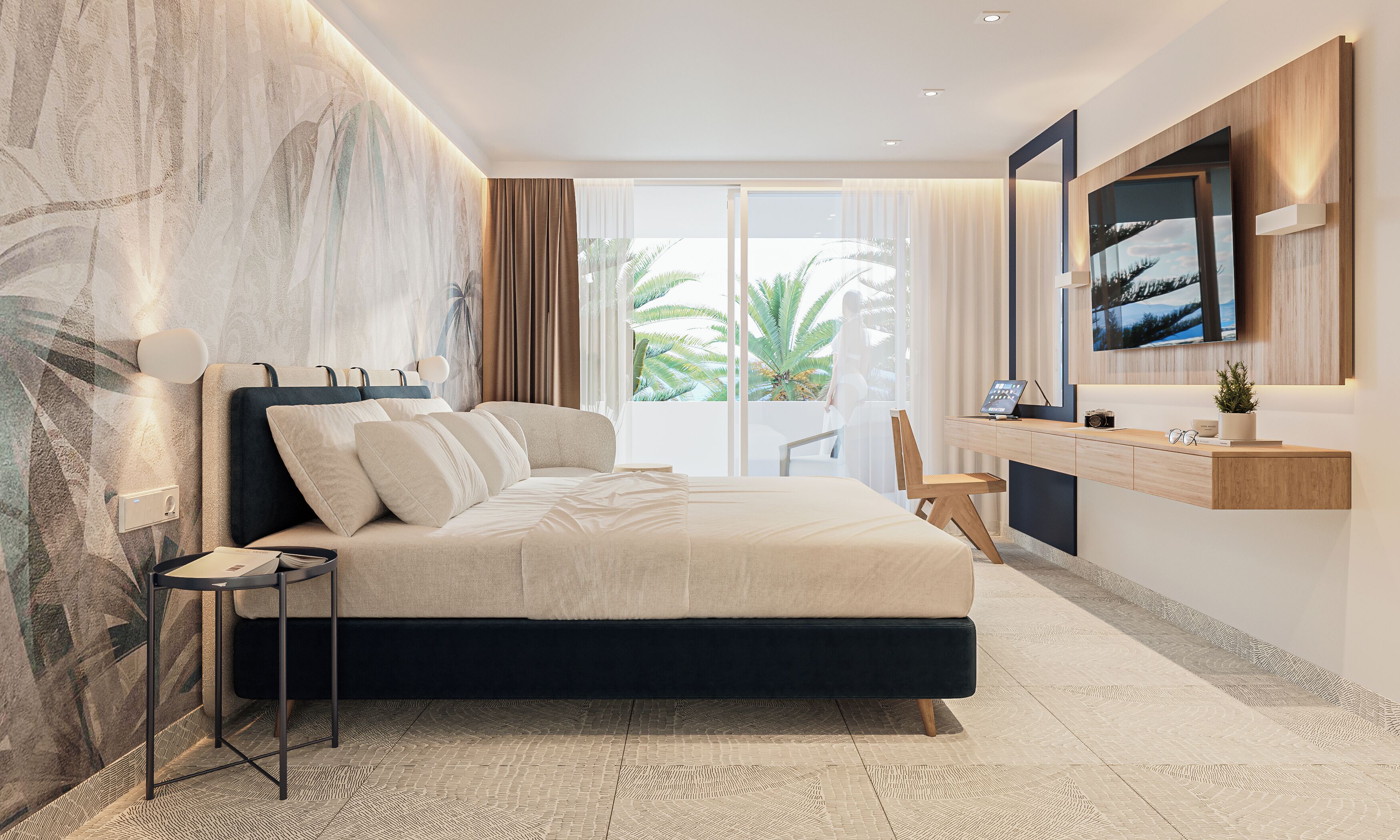 Suite, Sea View | Individually decorated, individually furnished, desk, blackout drapes