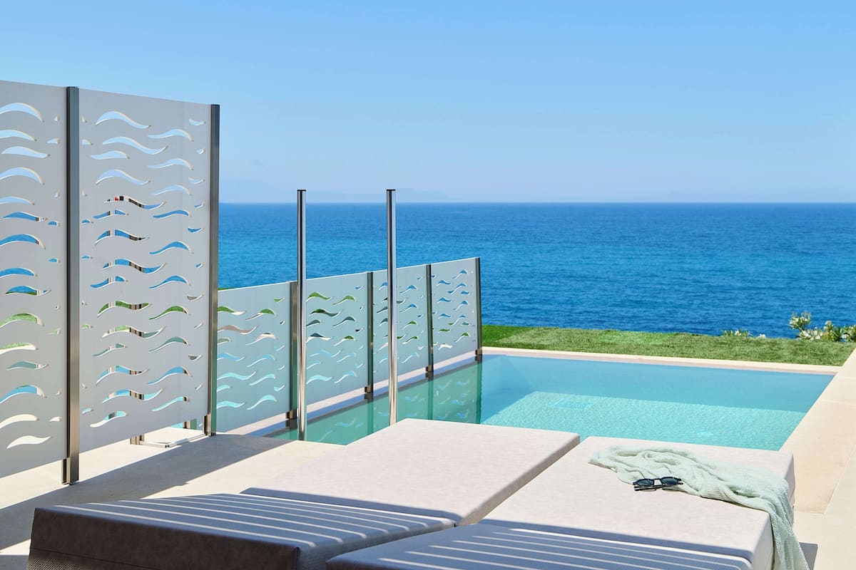 Bungalow, privat basseng, sjøutsikt (Panoramic 2 adults) | Individuelt dekorert, individuelt innredet og skrivebord