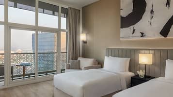 Down duvets, in-room safe, blackout curtains, soundproofing