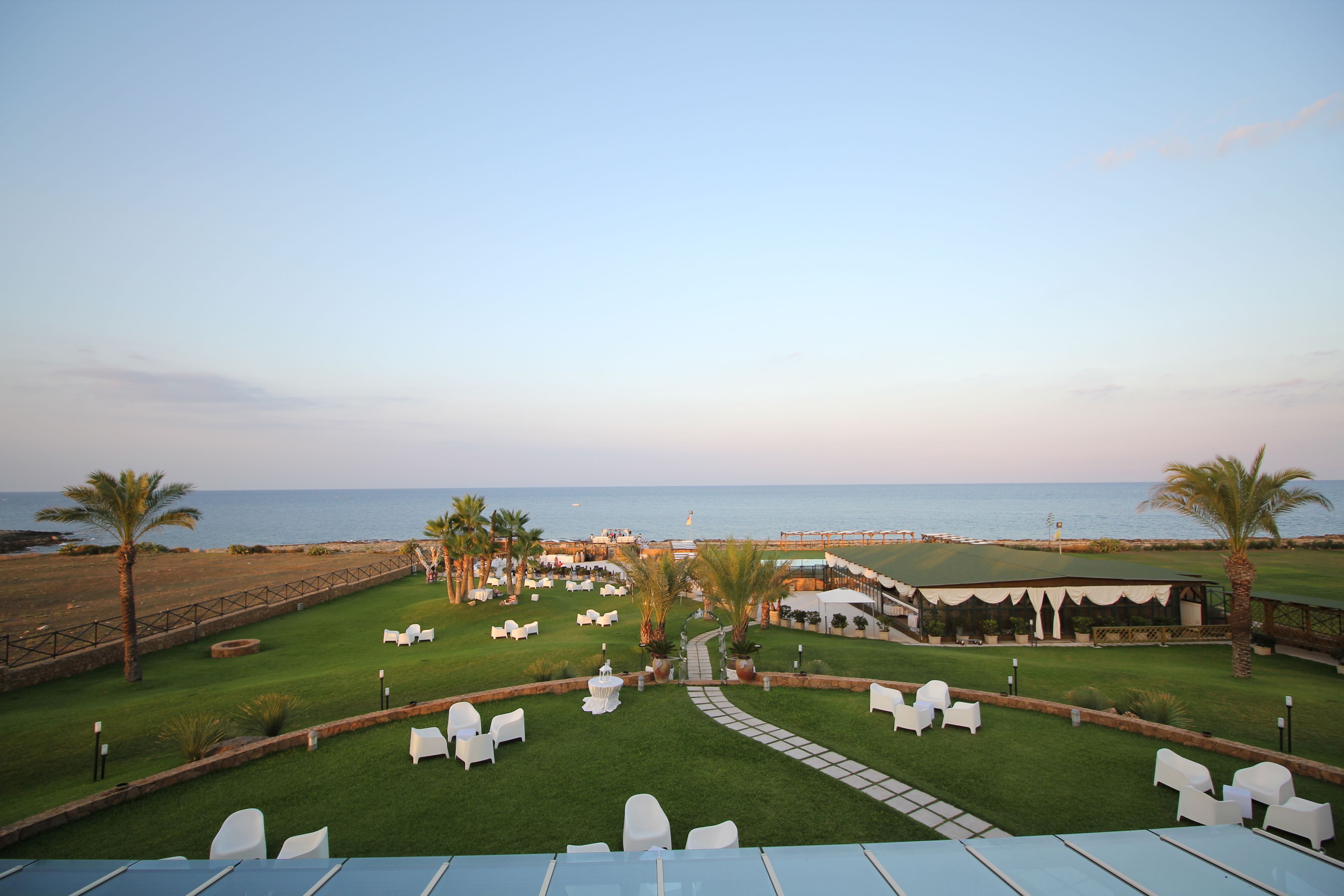 Blick von der Unterkunft