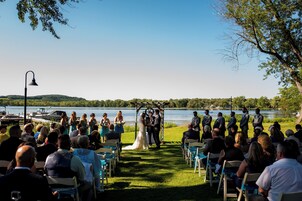 Área externa para casamento