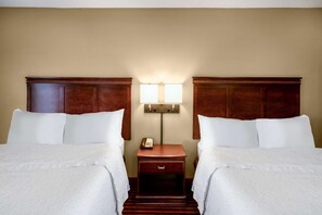 Two queens beds non smoking | In-room safe, desk, blackout drapes, iron/ironing board - Hampton Inn Covington, GA (Covington)
