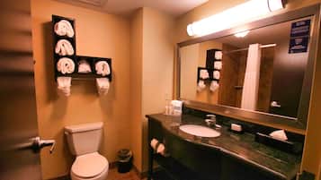 Free toiletries, hair dryer, towels, soap