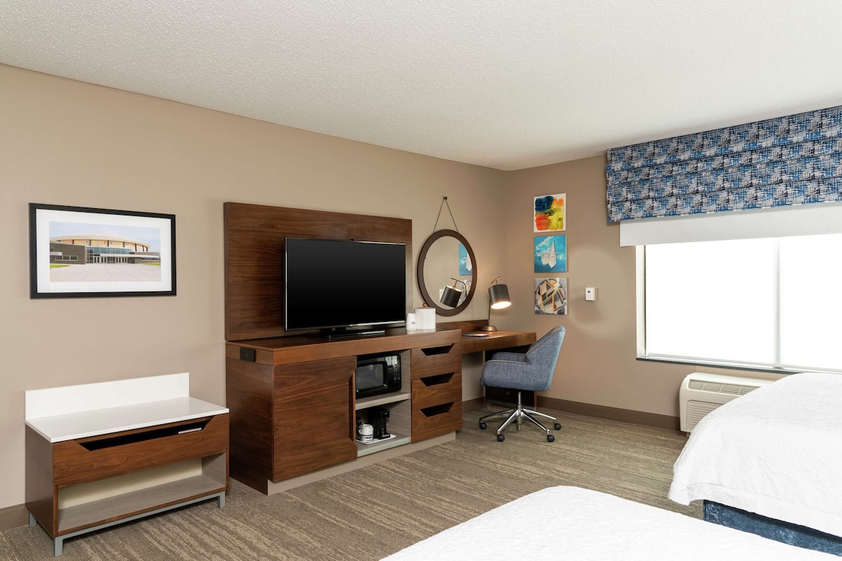 Room, 2 Queen Beds, Accessible, Non Smoking | Blackout curtains, iron/ironing board, free WiFi, bed sheets