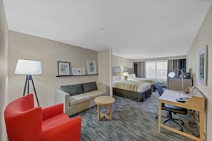 Studio Suite, Multiple Beds, Non Smoking | Desk, laptop workspace, blackout drapes, iron/ironing board