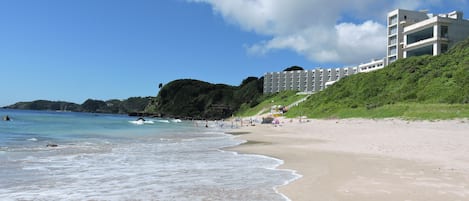 En la playa
