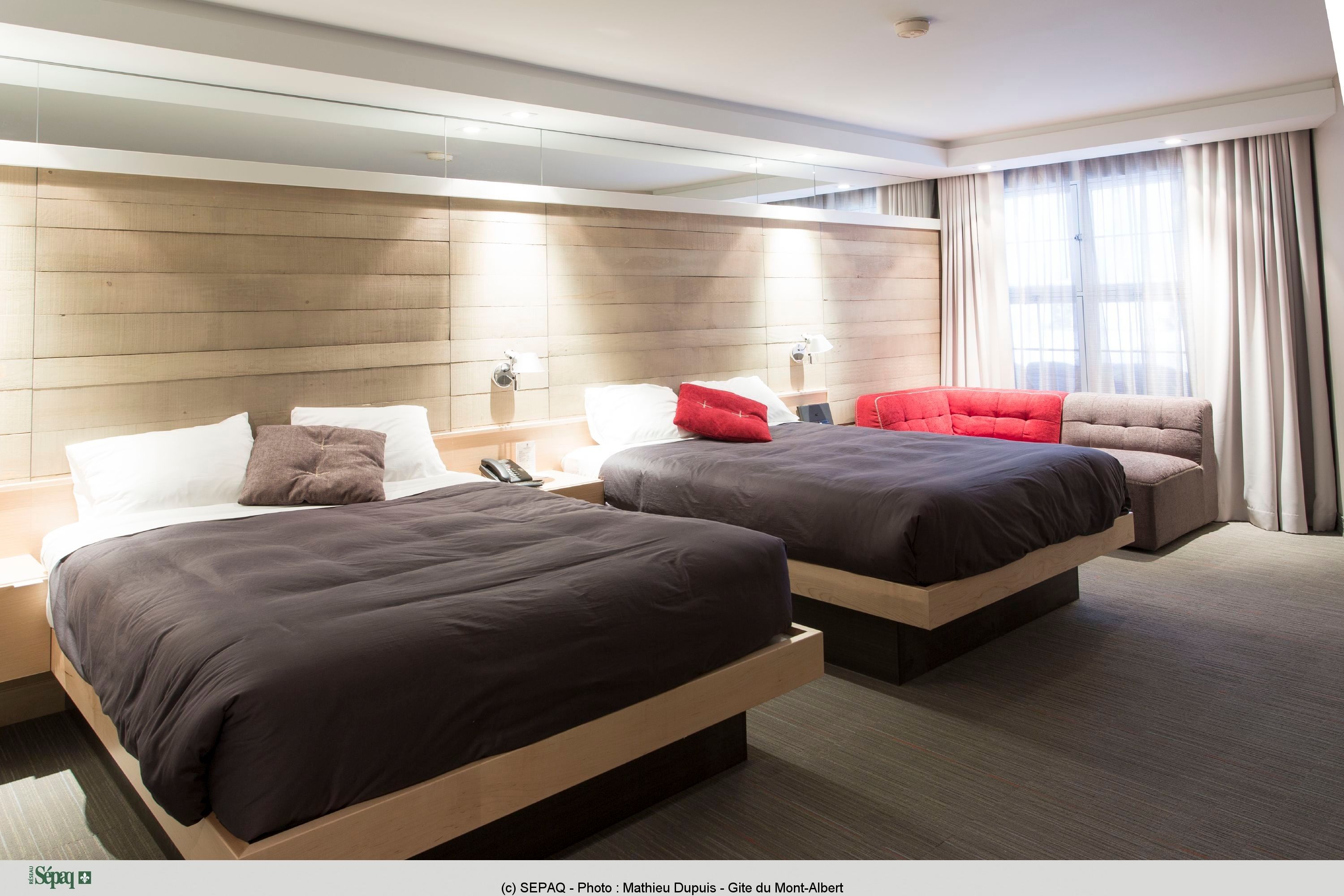 superior room, 2 queen beds | select comfort beds, blackout curtains, soundproofing