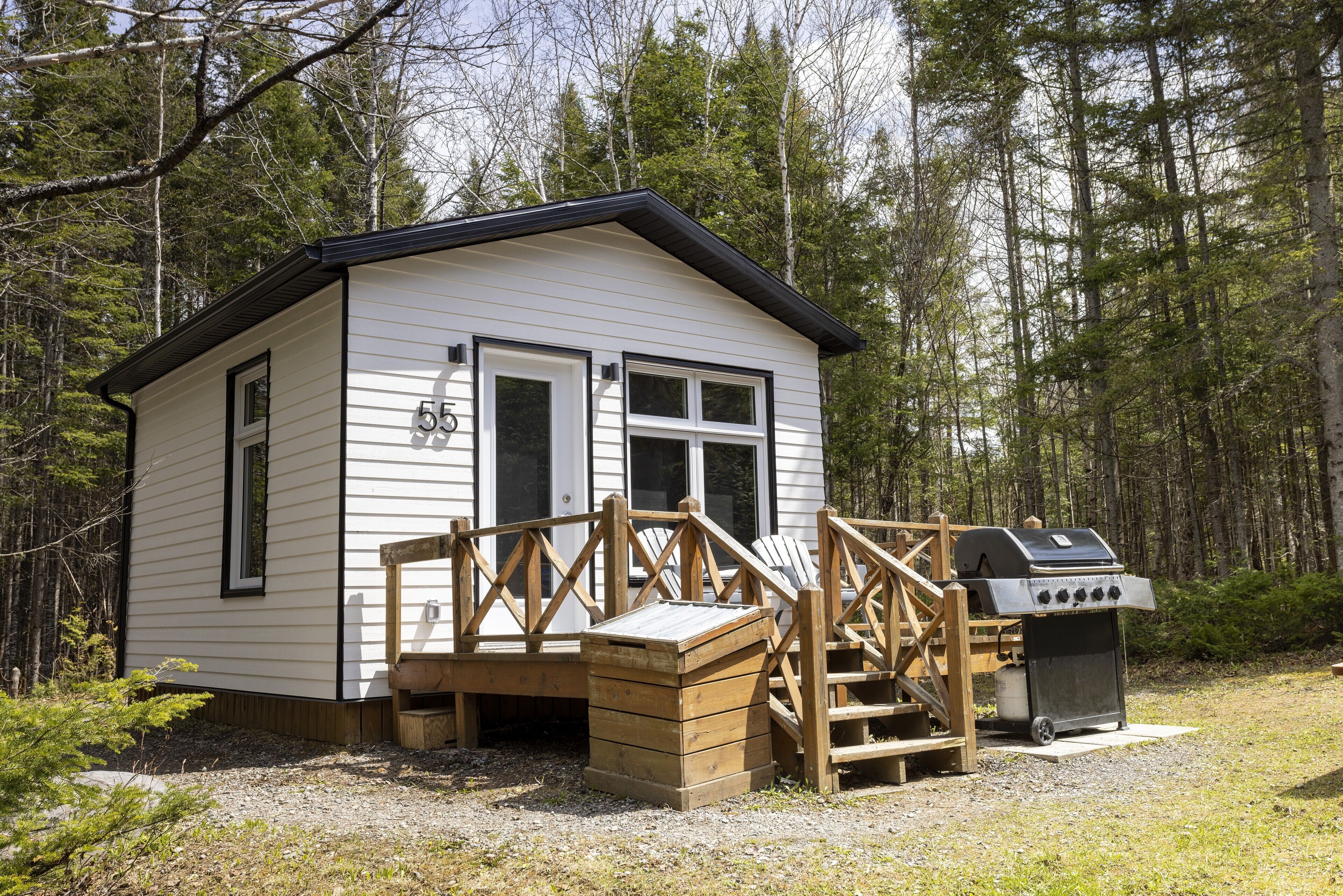 comfort chalet, 1 bedroom | select comfort beds, blackout curtains, soundproofing