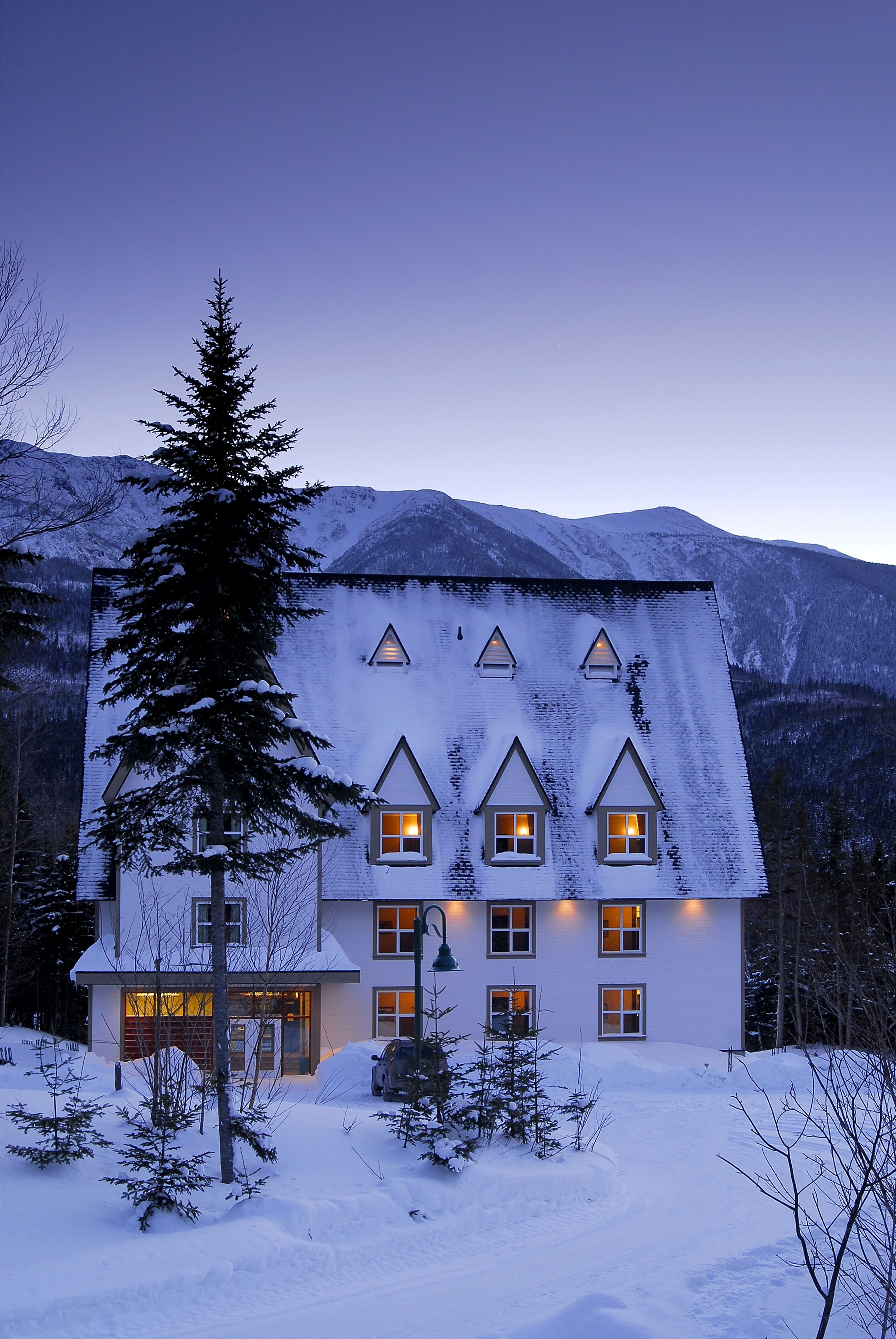 Front of property – evening/night