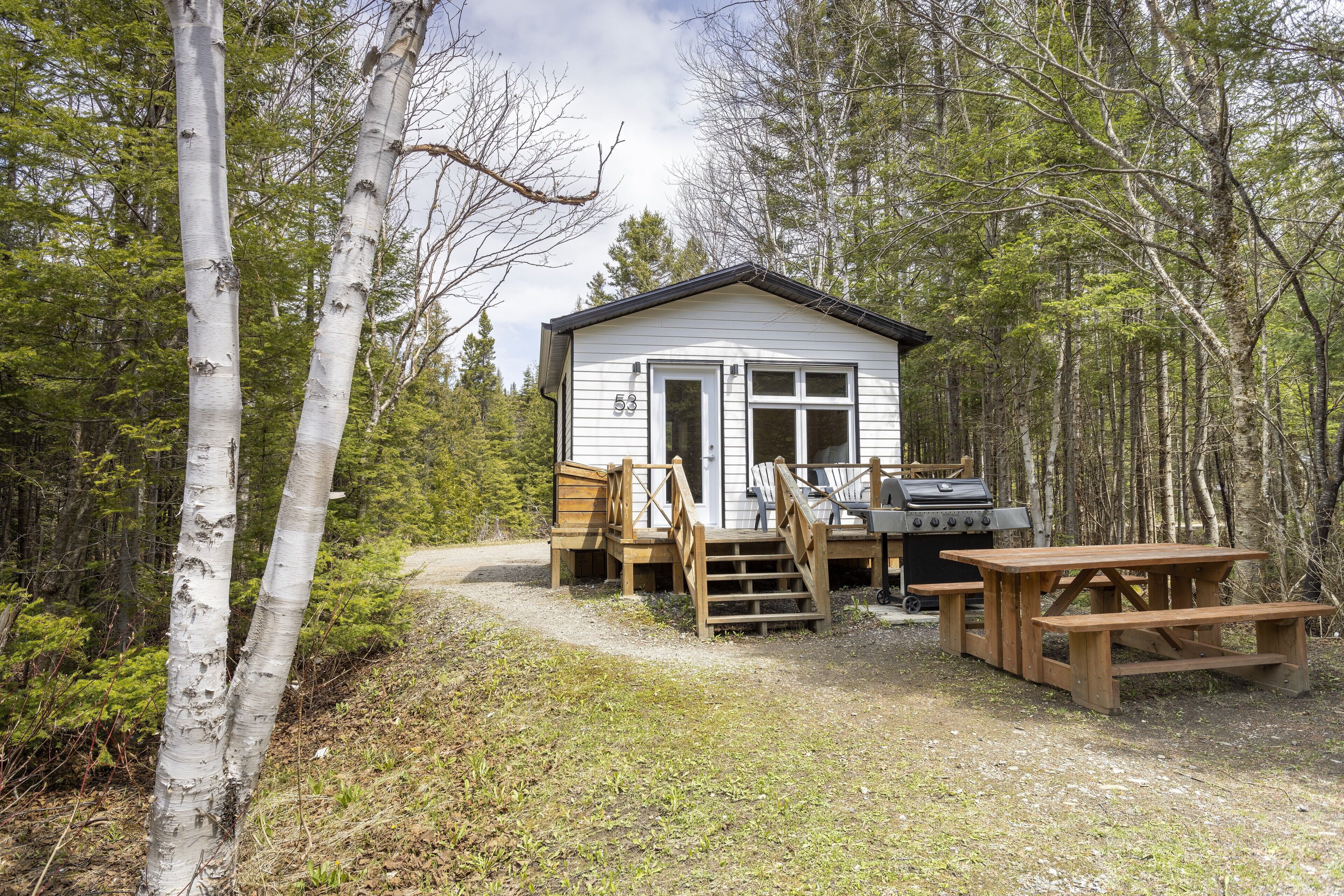 comfort chalet, 1 bedroom | select comfort beds, blackout curtains, soundproofing