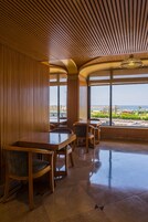 Breakfast, lunch, dinner served; Mediterranean cuisine, beach views 