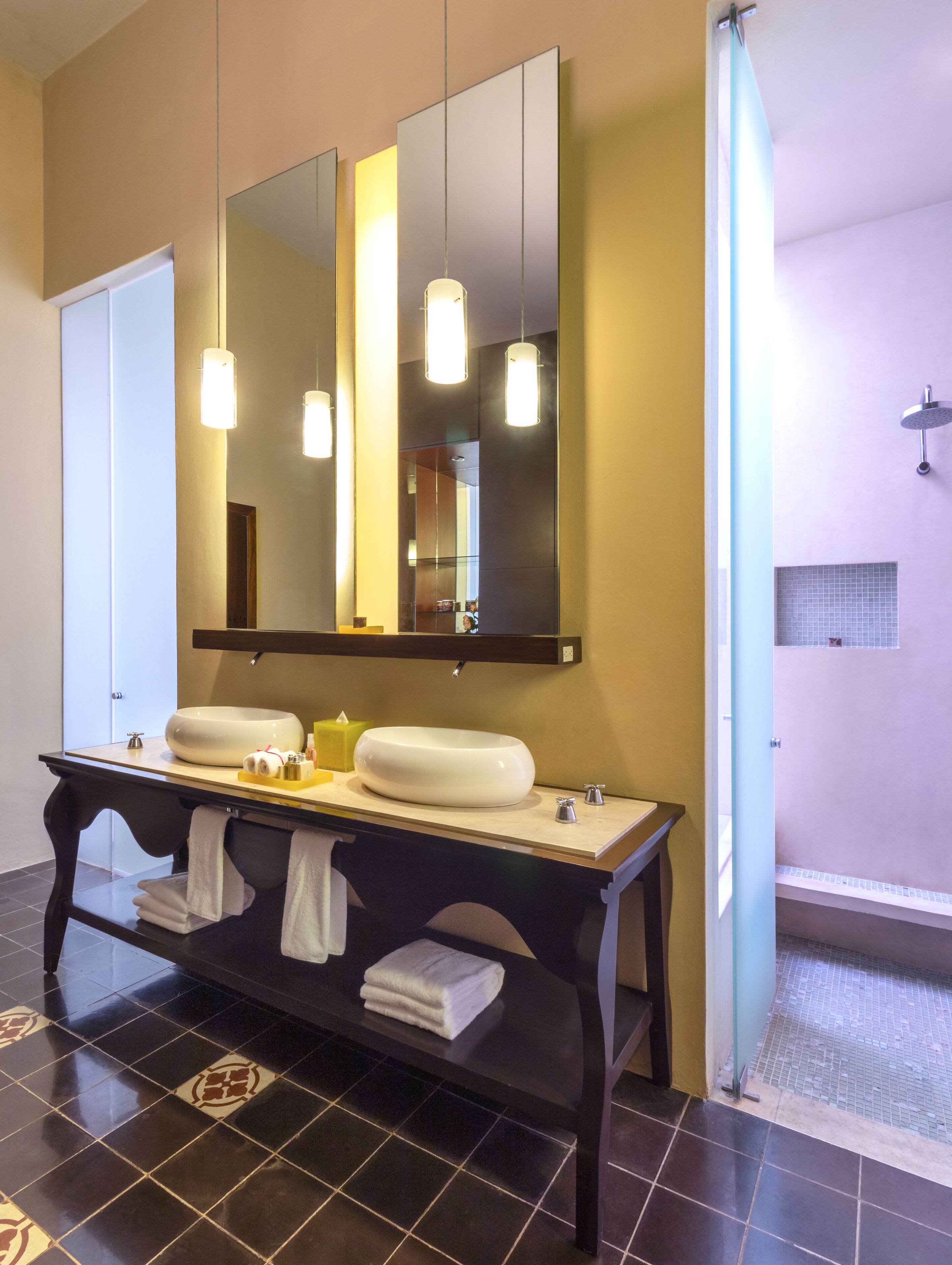 deluxe room (2 double beds) | bathroom amenities | separate bathtub and shower, deep-soaking bathtub, rainfall showerhead