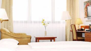 Double Room | In-room safe, desk, blackout drapes, iron/ironing board (on request)
