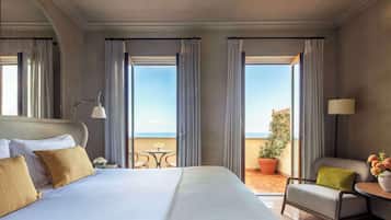 Camera Premium, balcone, vista mare | Vista dalla camera