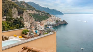 Premium-Zimmer, Terrasse, Meerblick (Jacuzzi)