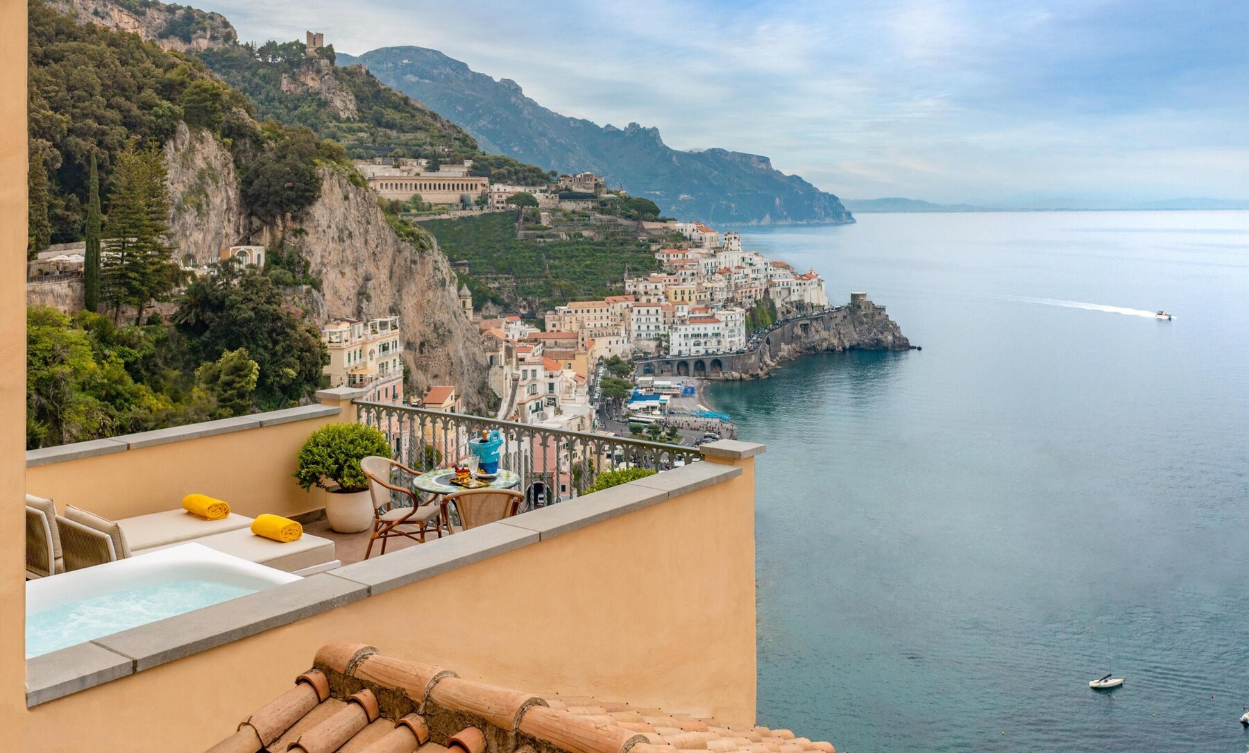 Premium Room, Terrace, Sea View (Jacuzzi) | Select Comfort beds, minibar, in-room safe, desk