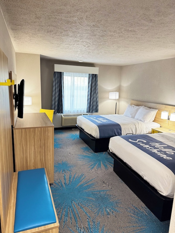 Room, 2 Queen Beds, Non Smoking, Refrigerator & Microwave