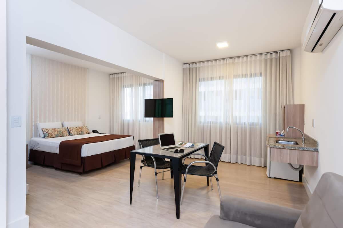Minibar, desk, blackout curtains, free WiFi