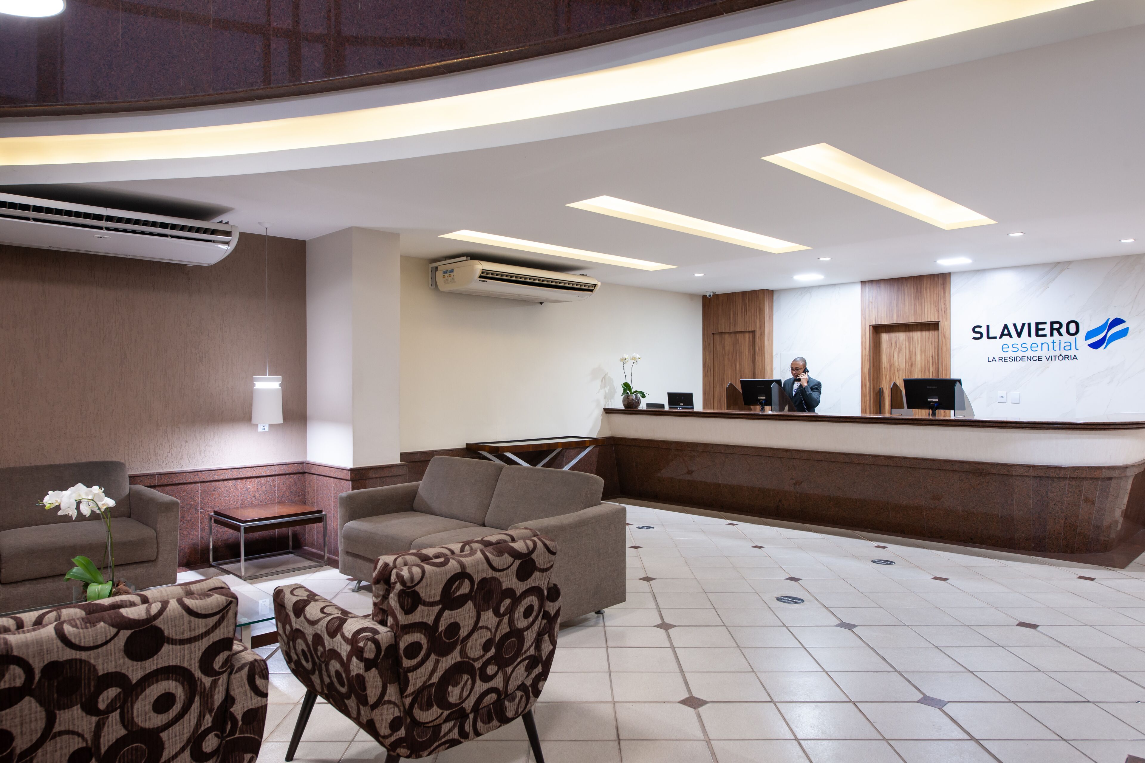 Sala de estar en el lobby