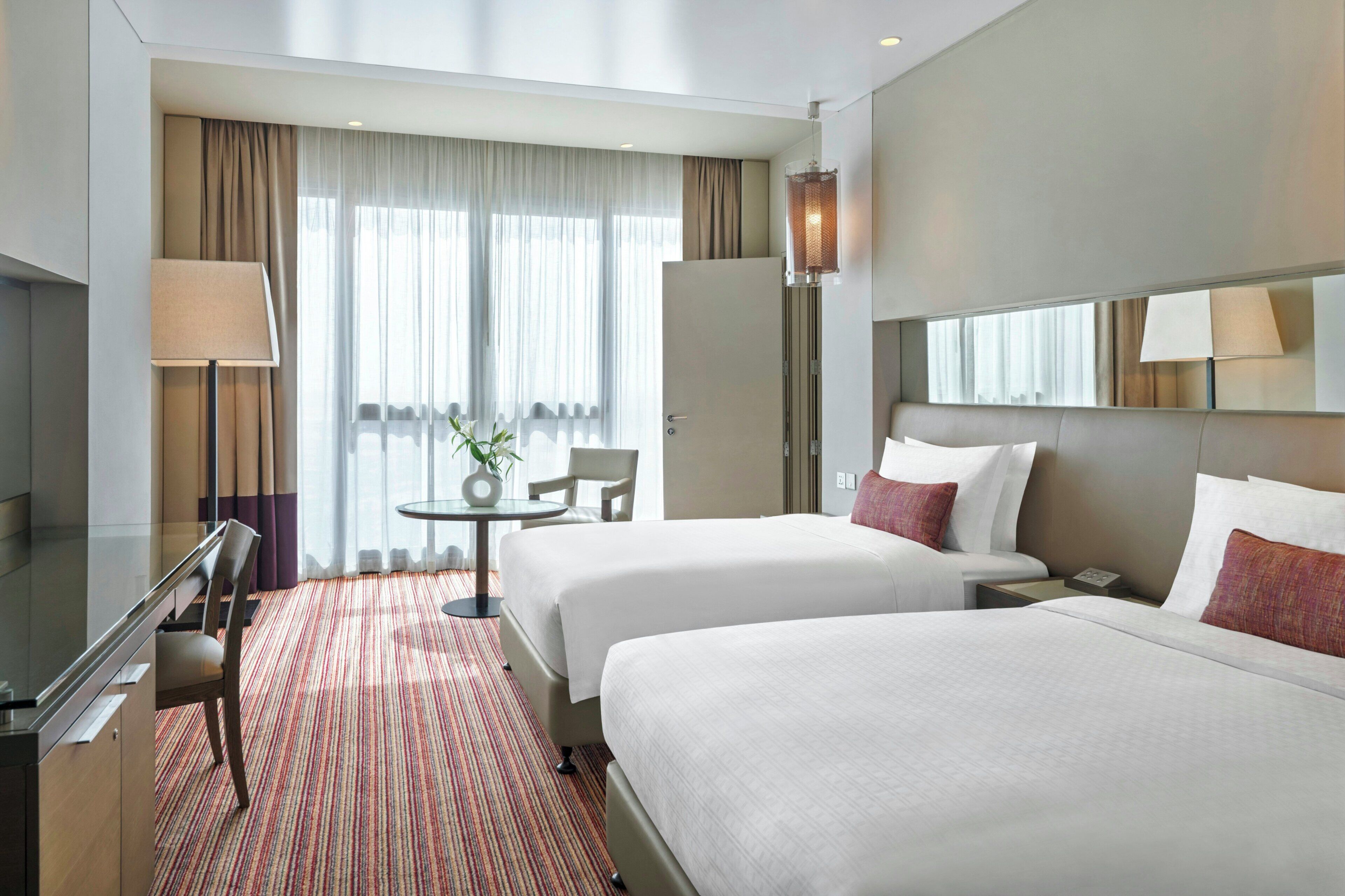Down duvets, minibar, in-room safe, desk