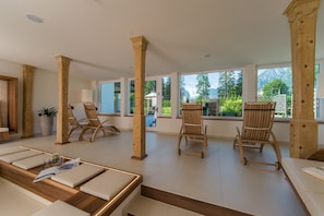 Body treatments, hydrotherapy, hot stone massages, sports massages