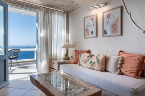 Honeymoon Suite Sunset View | エジプト綿のシーツ、ミニバー、セーフティボックス (室内)、防音設備