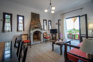 Villa, 2 Schlafzimmer, Meerblick | Wohnbereich
