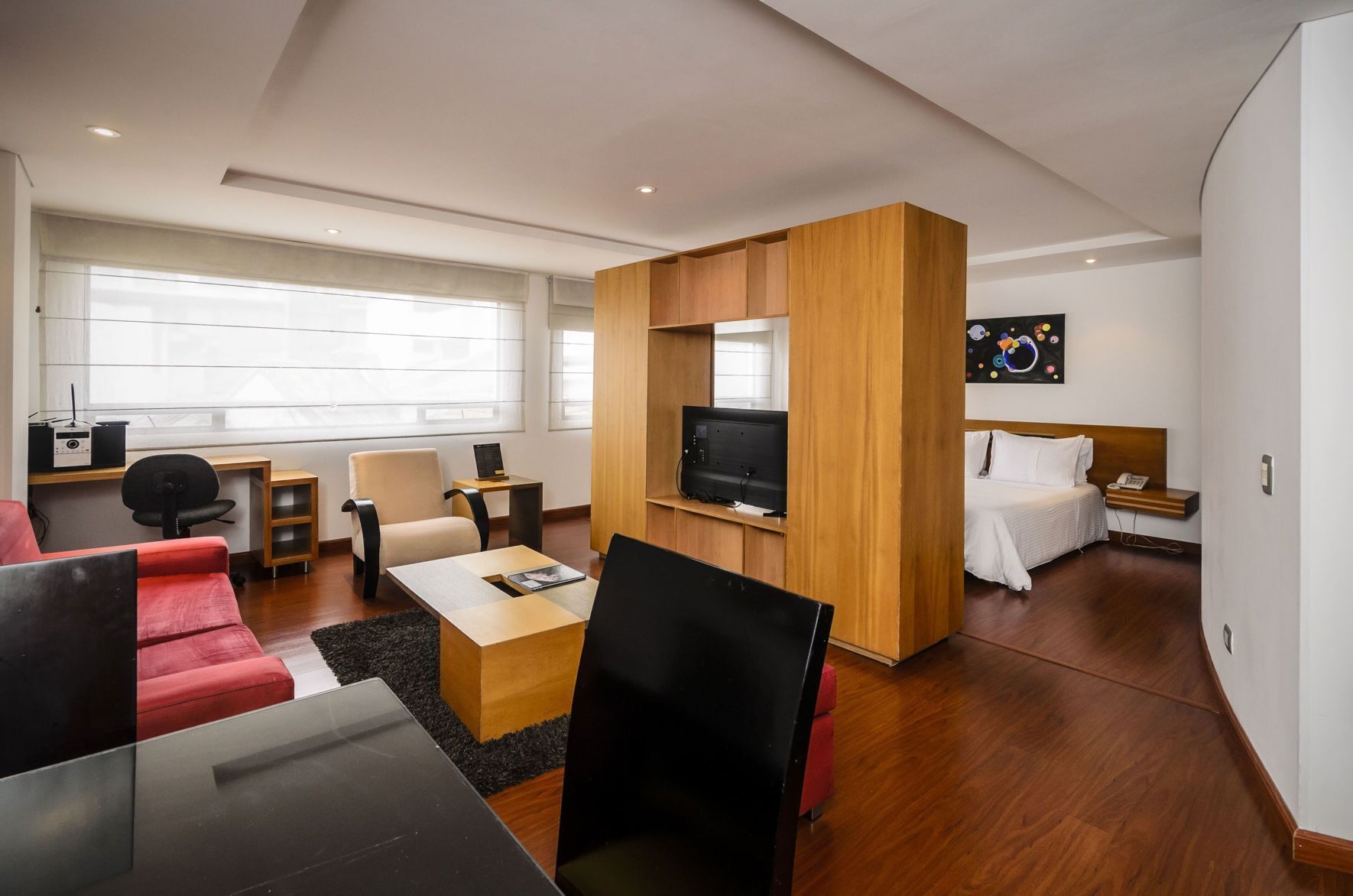 2 Schlafzimmer, Zimmersafe, Schreibtisch, Verdunkelungsvorhänge