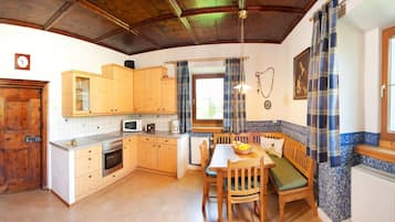 Standard Apartment, 1 Bedroom, Kitchen (Zirbenstube) | Premium bedding, minibar, soundproofing, iron/ironing board