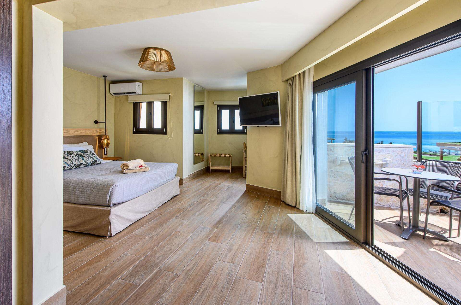 Elite Suite Sea View Outdoor Jacuzzi | Σεντόνια από αιγυπτιακό βαμβάκι, κλινοσκεπάσματα υψηλής ποιότητας 