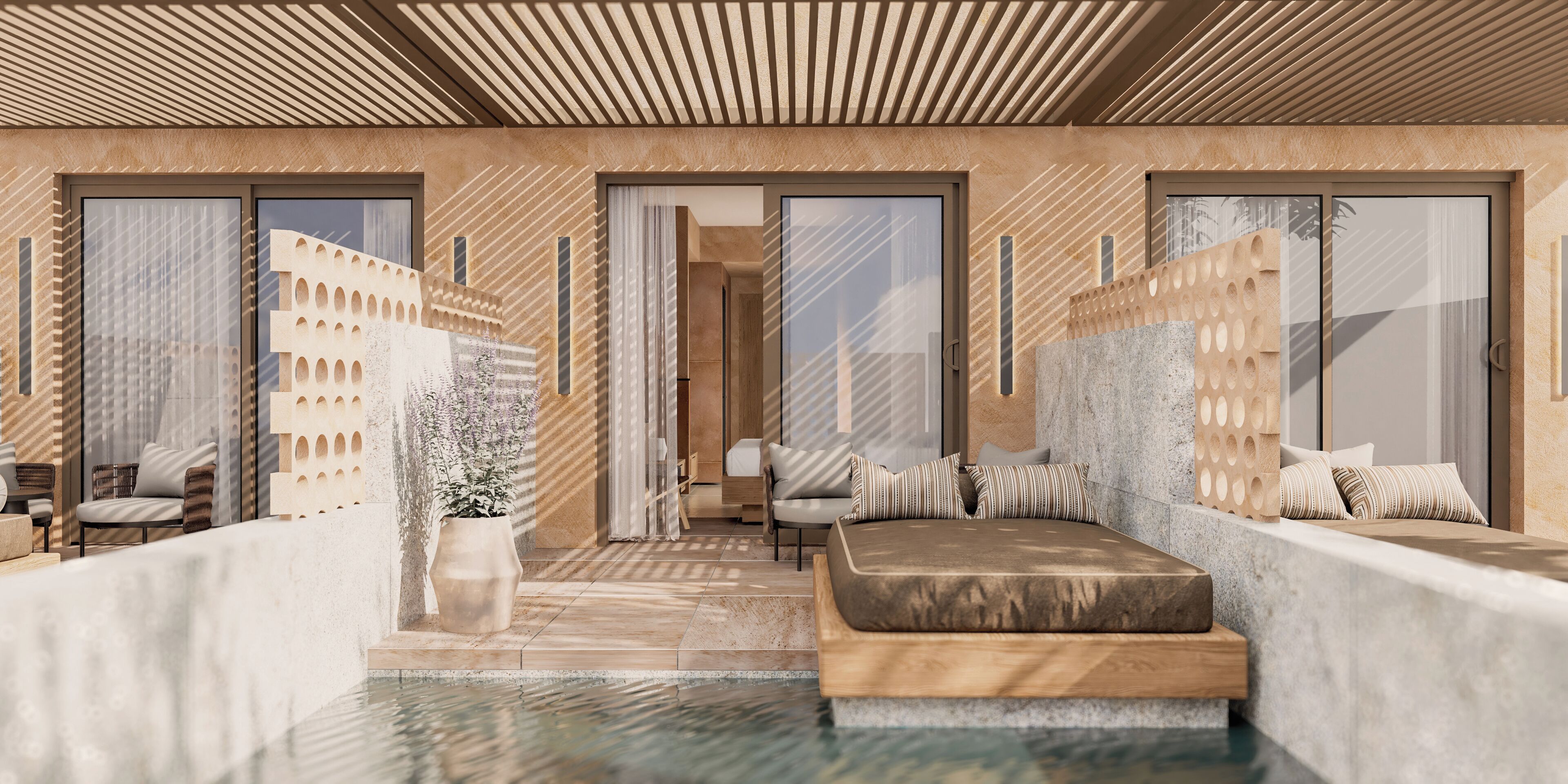 Signature Lagoon View Private Pool - Adults Only | Σεντόνια από αιγυπτιακό βαμβάκι, κλινοσκεπάσματα υψηλής ποιότητας 