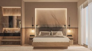 Egyptian cotton sheets, premium bedding, down duvets, pillow-top beds - Esperides Resort Crete, The Authentic Experience (Hersonissos)