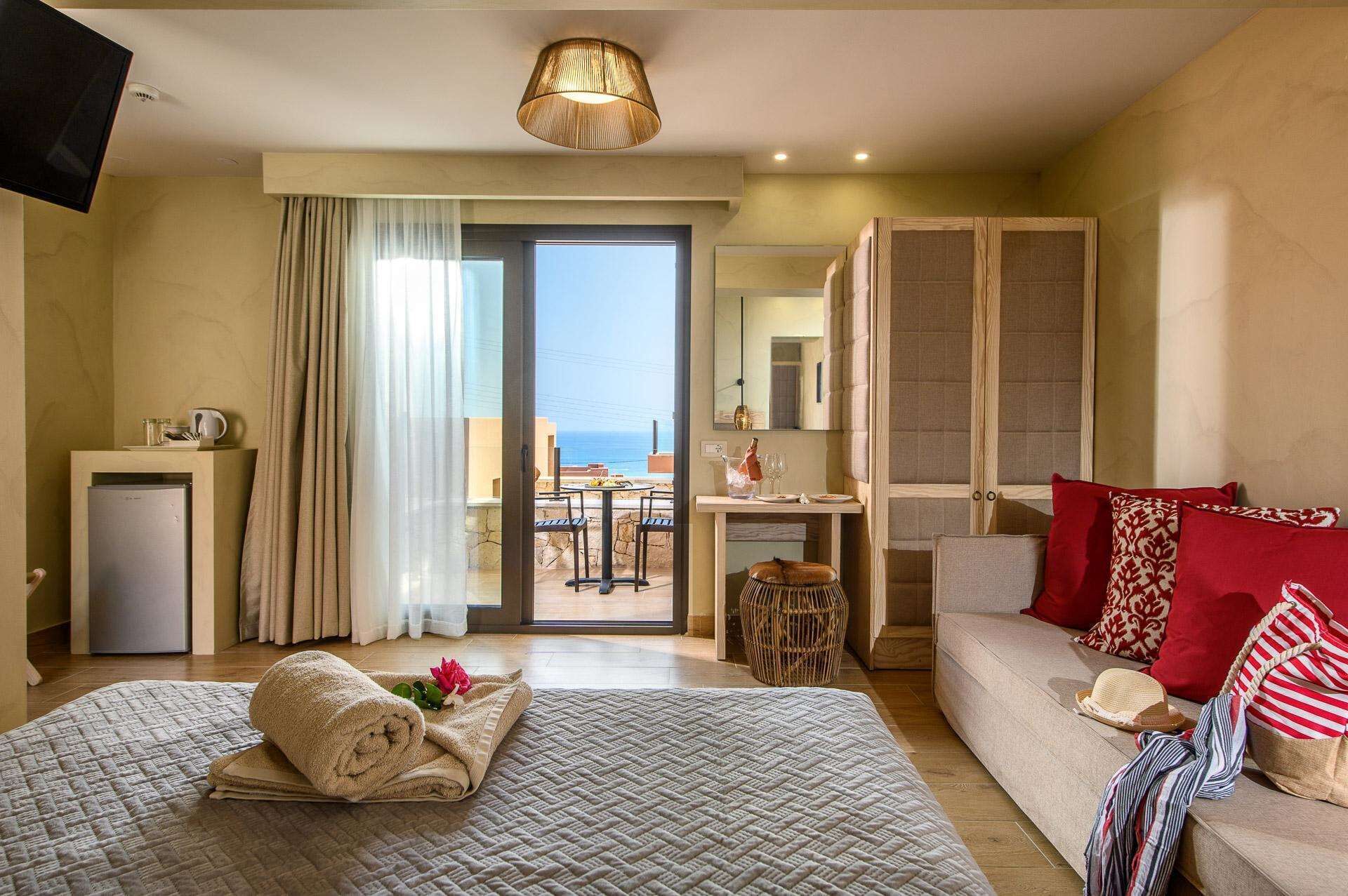 Premium Room Inland View | Σεντόνια από αιγυπτιακό βαμβάκι, κλινοσκεπάσματα υψηλής ποιότητας 