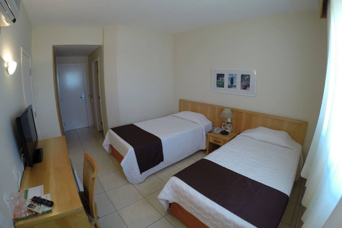 Desk, laptop workspace, blackout drapes, soundproofing