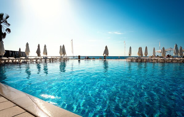 Indoor pool, outdoor pool